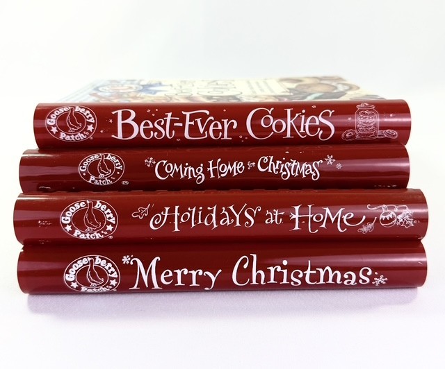 Lot of 4 Gooseberry Patch Cookbooks Holidays Christmas Thanksgiving Home Cookies