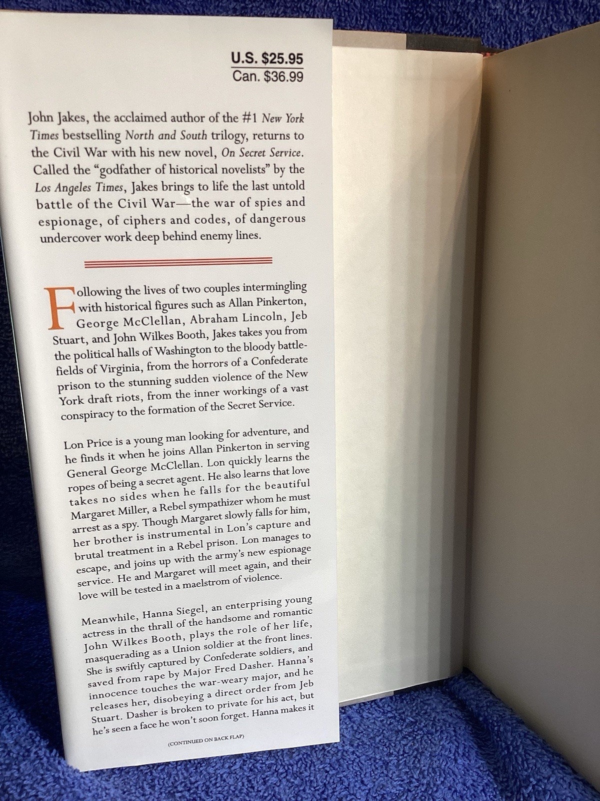 On Secret Service John Jakes Published By Penguin Group 2000 448 Pages