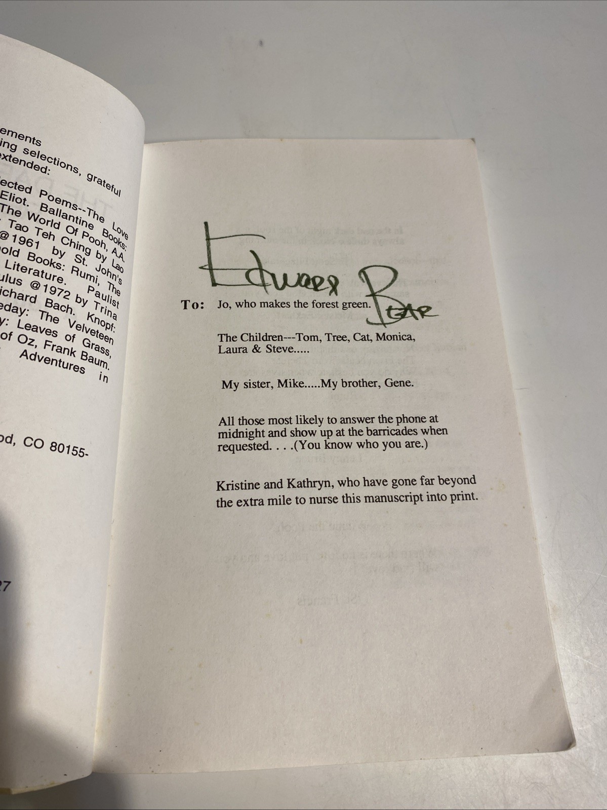 The Dark Night of Recovery: A Journey to Freedom – Paperback,Edward Bear-signed