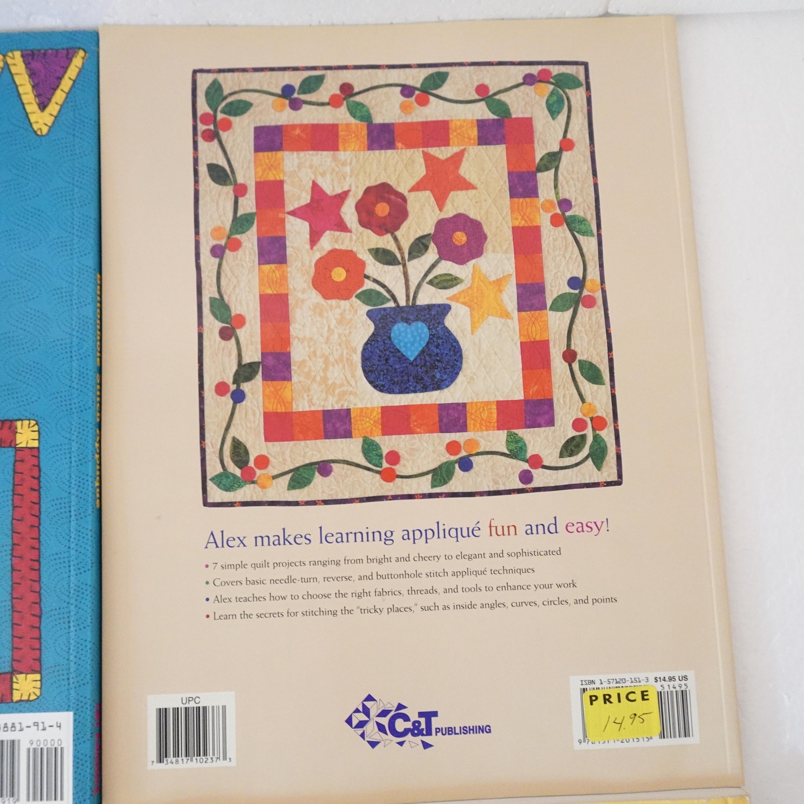 Lot of 6 Appliqué Quilting Books Alex Anderson Pat Sloan Jean Wells C&T Pub