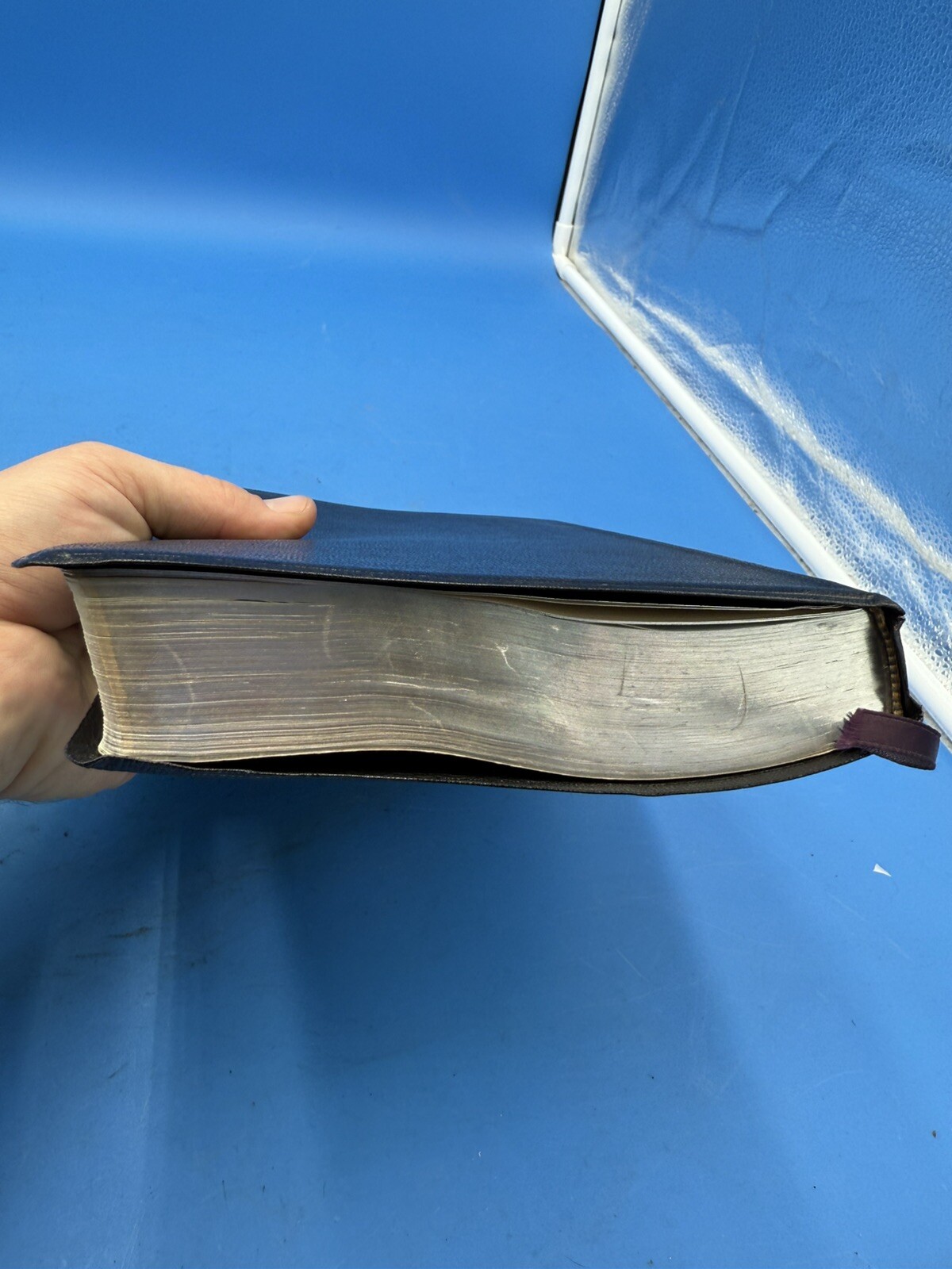 RARE Nelson Holy Bible KJV Red Letter Concordance Morocco Leather Great Cond