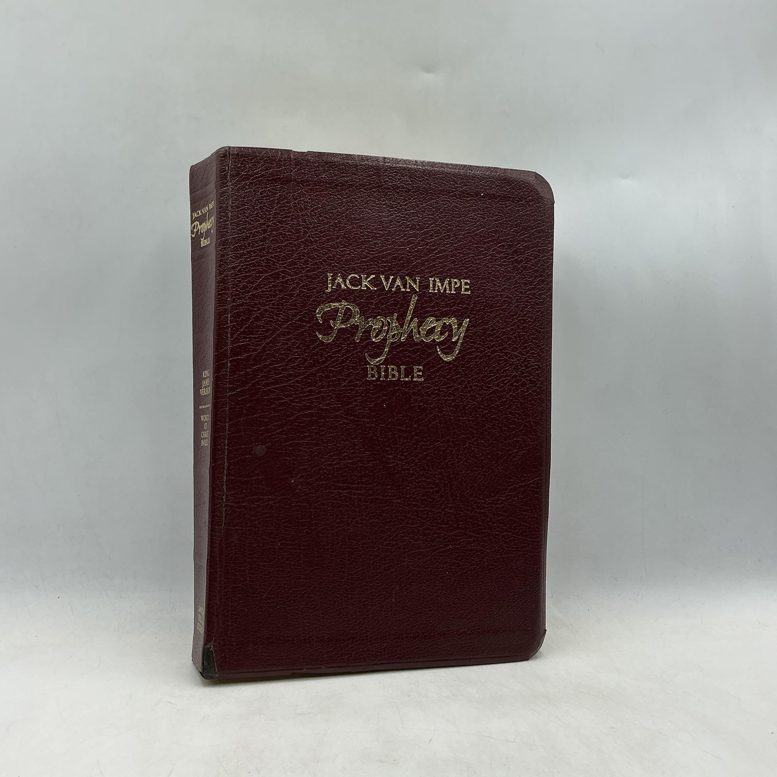 JACK VAN IMPE PROPHECY BIBLE Jack Van Impe Hardcover Faux Leather Burgundy