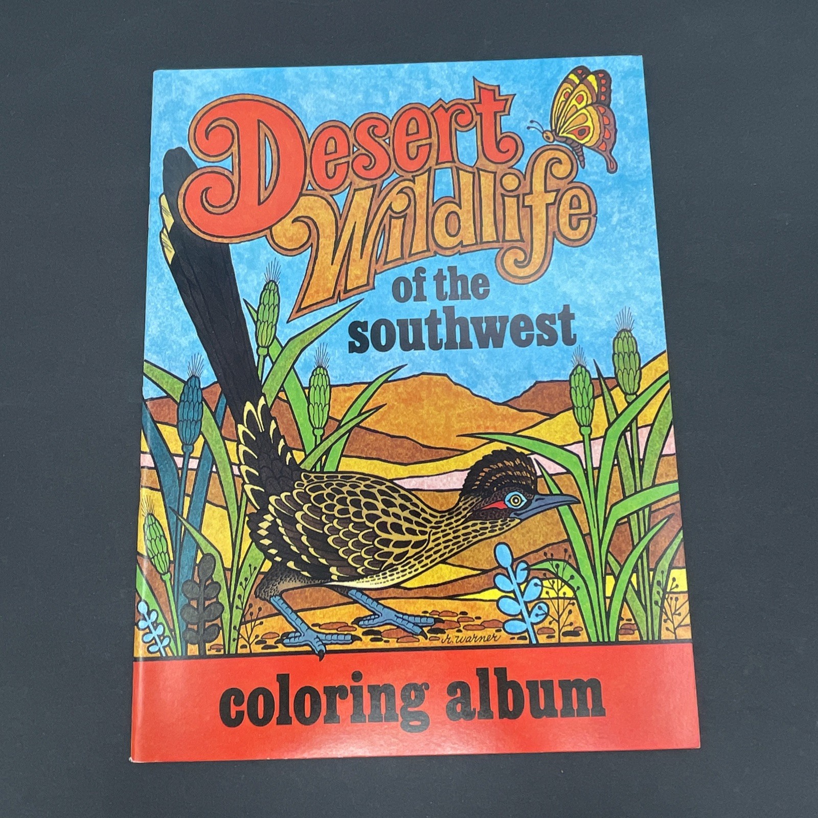 Desert Wildlife of the Southwest Coloring Album Book 1974 Rita Warner Deer Fox