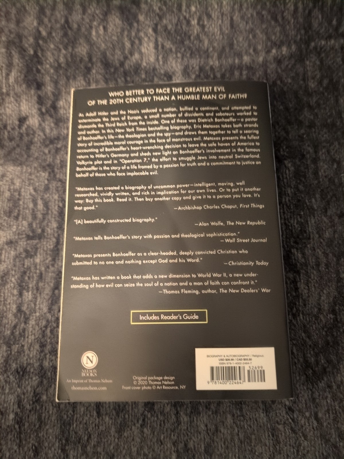 Bonhoeffer : Pastor, Martyr, Prophet, Spy by Eric Metaxas (Trade Paperback)