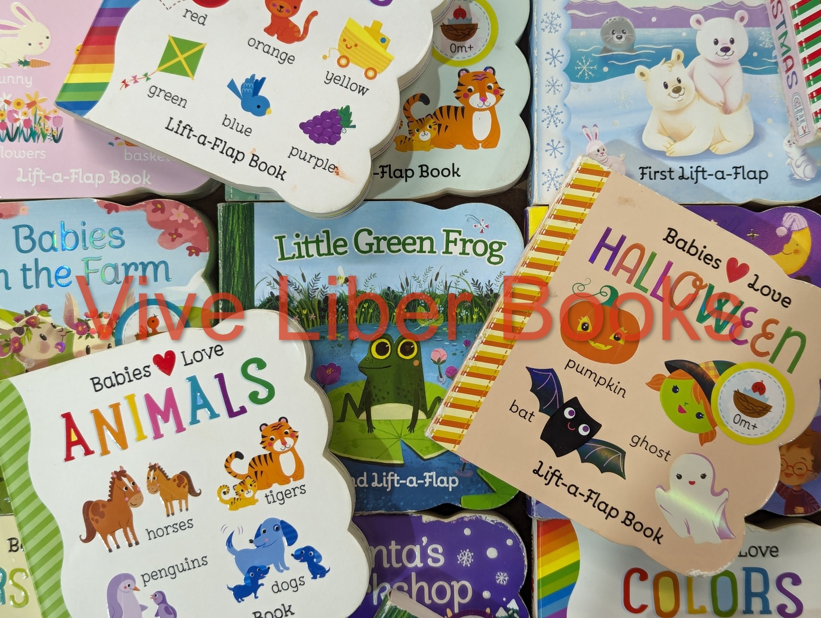 Lot of 5 Lift-A-Flap Board Books Lot Random