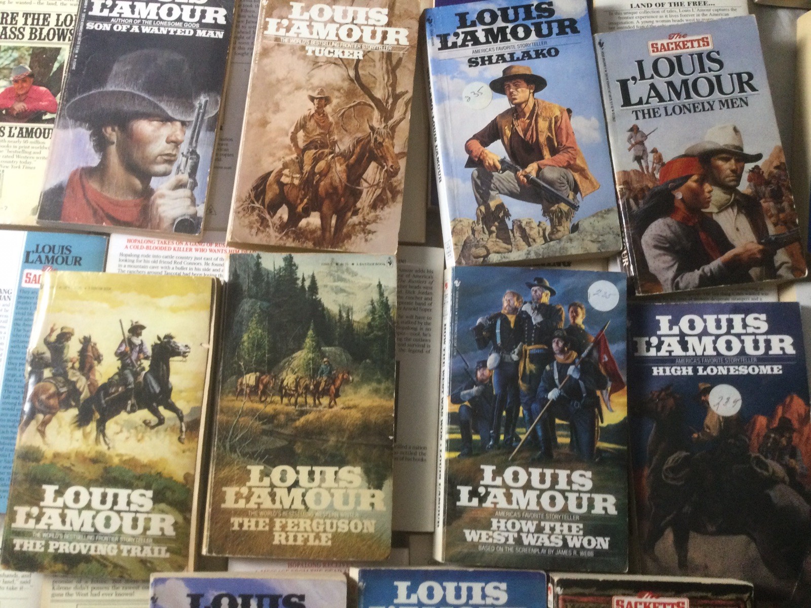 80+ Louis L’Amour Paperback Lot Western Collection Sackett Series