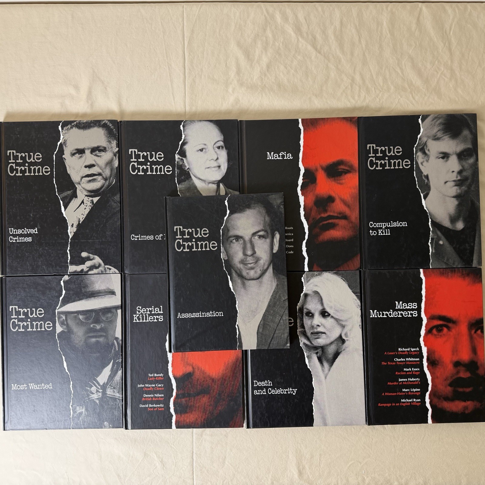 Time-Life Books True Crime Complete Set Of 9 Books Murders Killers Mafia Death