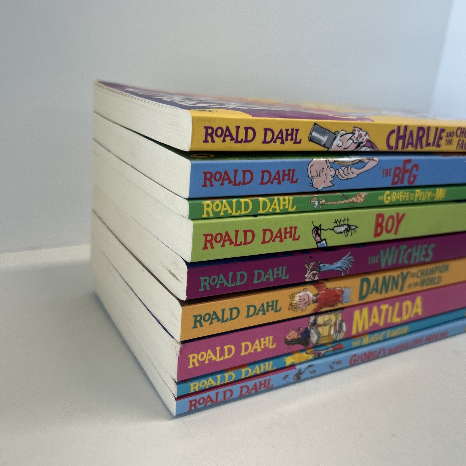 Roald Dahl Books Lot 9 Paperback Young Adult Storytelling BFG Chocolate Witches