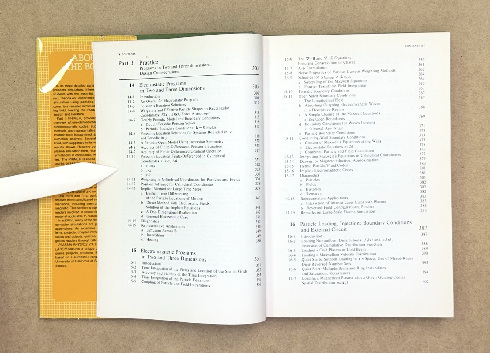 Signed! Plasma Physics Via Computer Simulation by Birdsall & Langdon 1985 HCDJVG