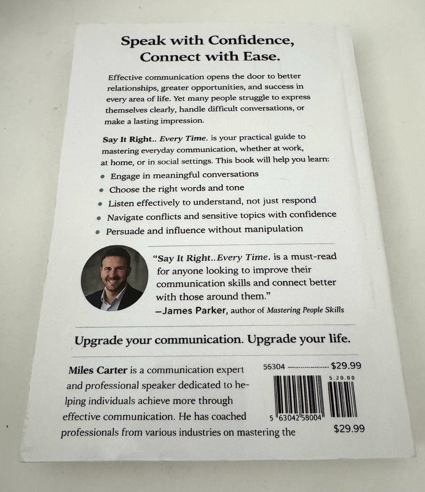 SAY IT RIGHT EVERY TIME by Miles Carter Communication Skills Book