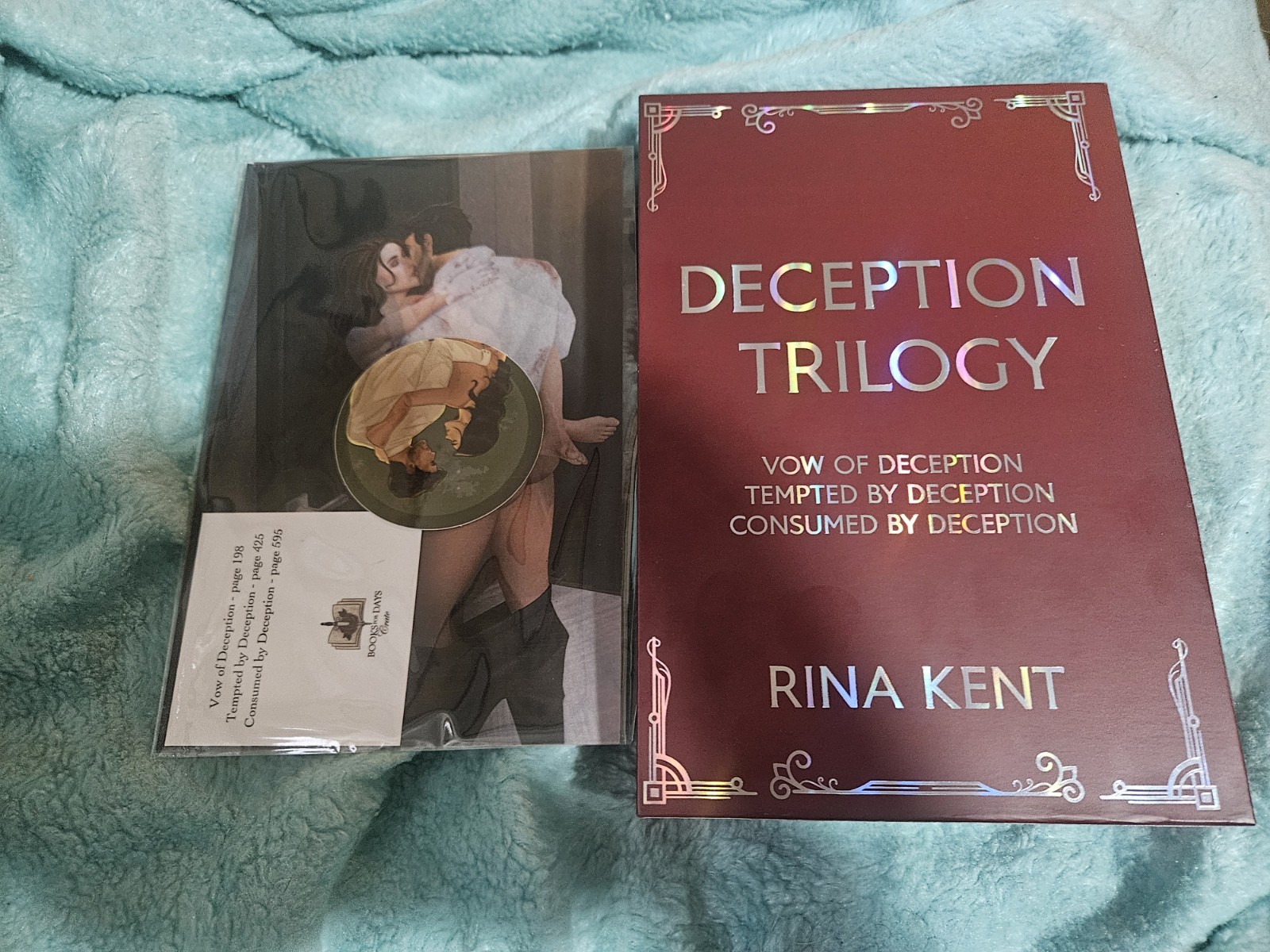 Books For Days Crate Rina Kent Deception Trilogy Couple Edges