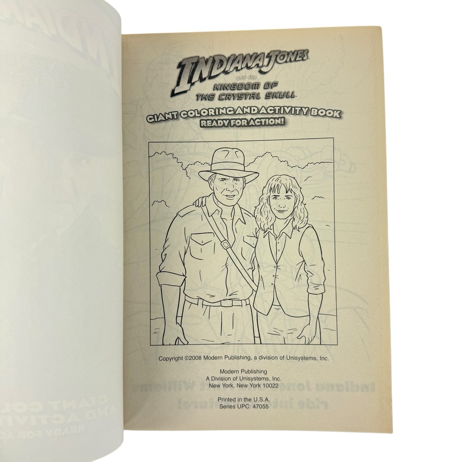 Indiana Jones Kingdom Crystal Skull Giant Coloring and Activity Book – 96 pages