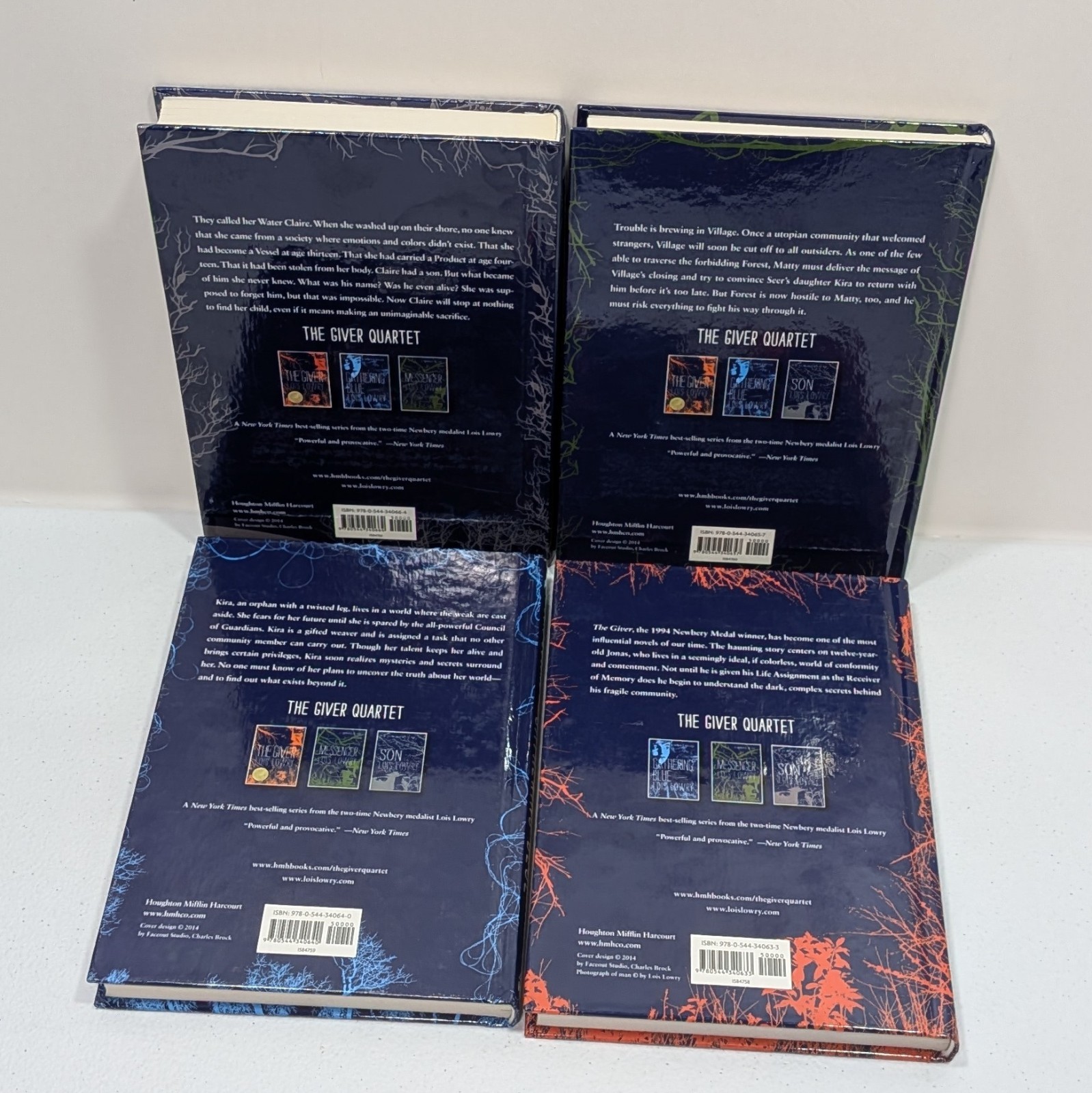 The Giver Quartet Boxed Set By Lois Lowry 4 Hardback Book Box Set w/ Rare Map
