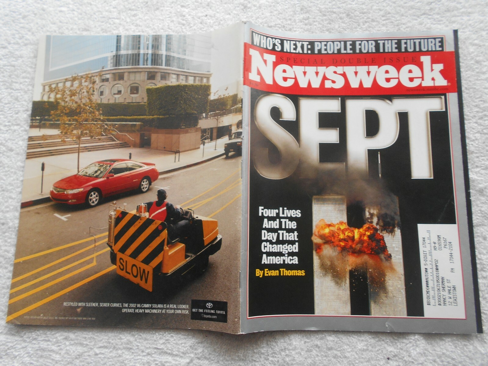 NEWSWEEK Magazine-DEC 31,2001-JAN 7,2002-SEPT. 11-SPECIAL DOUBLE ISSUE
