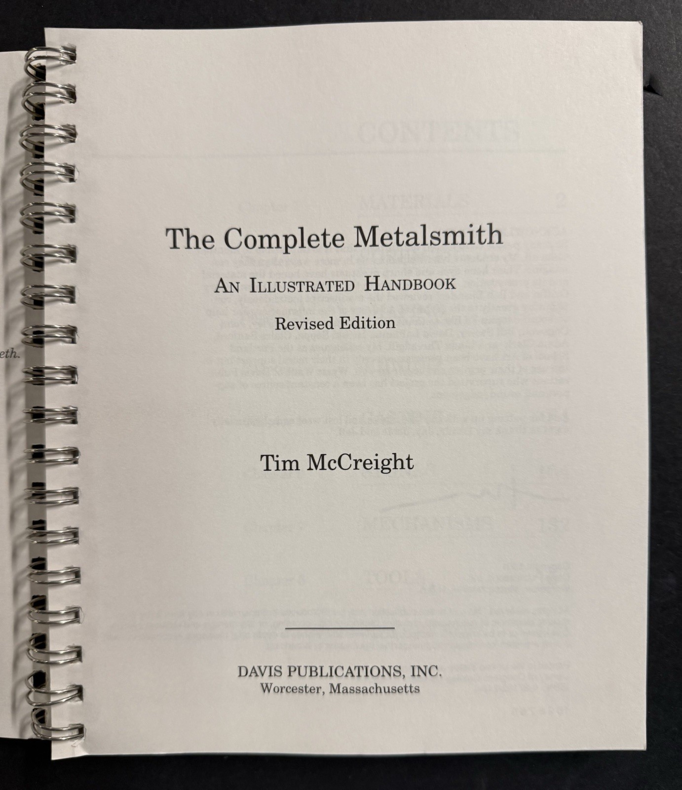 THE COMPLETE METALSMITH: Illustrated Handbook by McCreight, Rvsd (1991, SC) VG