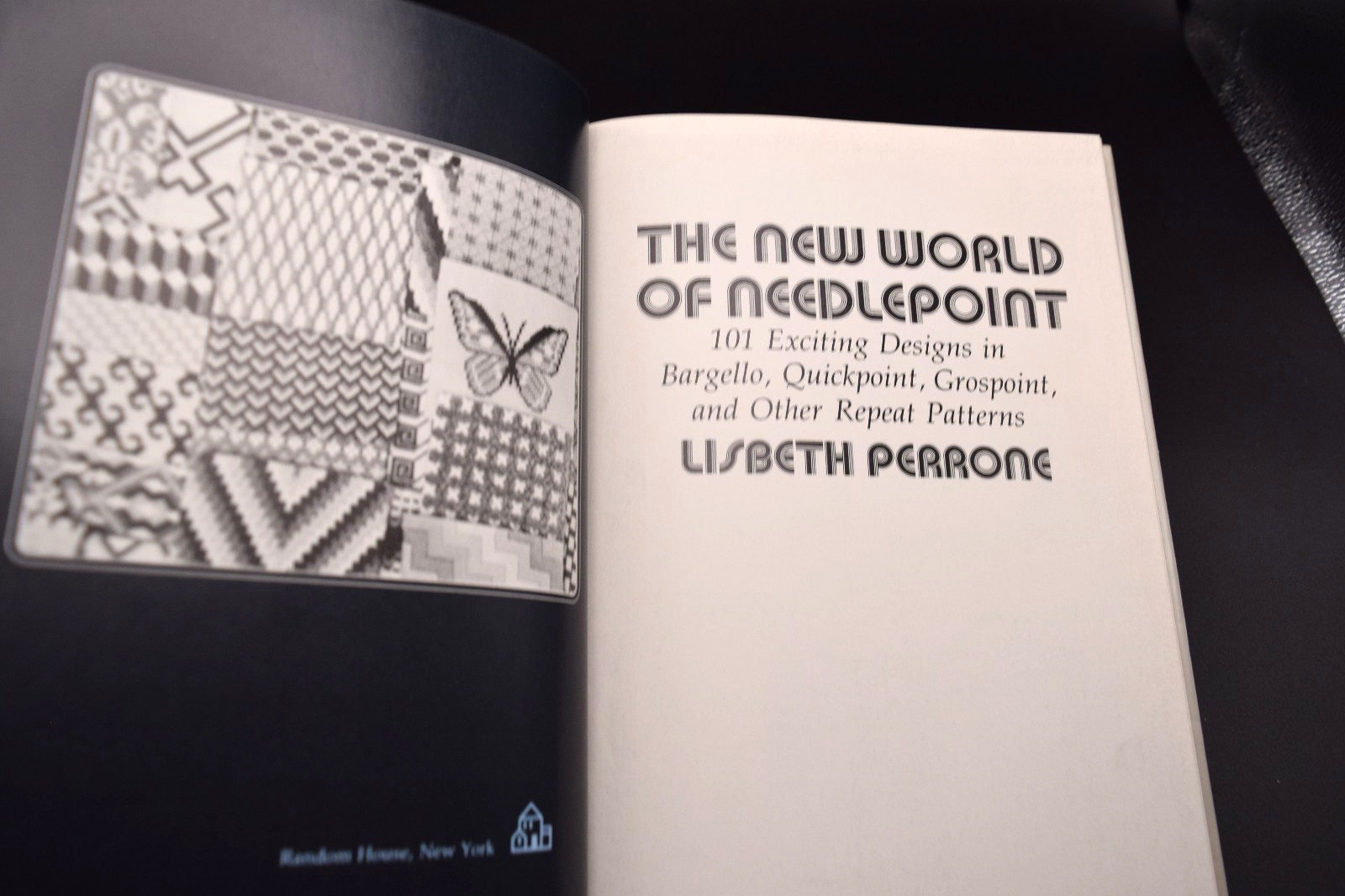 The New World of Needlepoint, Lisbeth Perrone 1972 HCDJ 1st ed.-VG