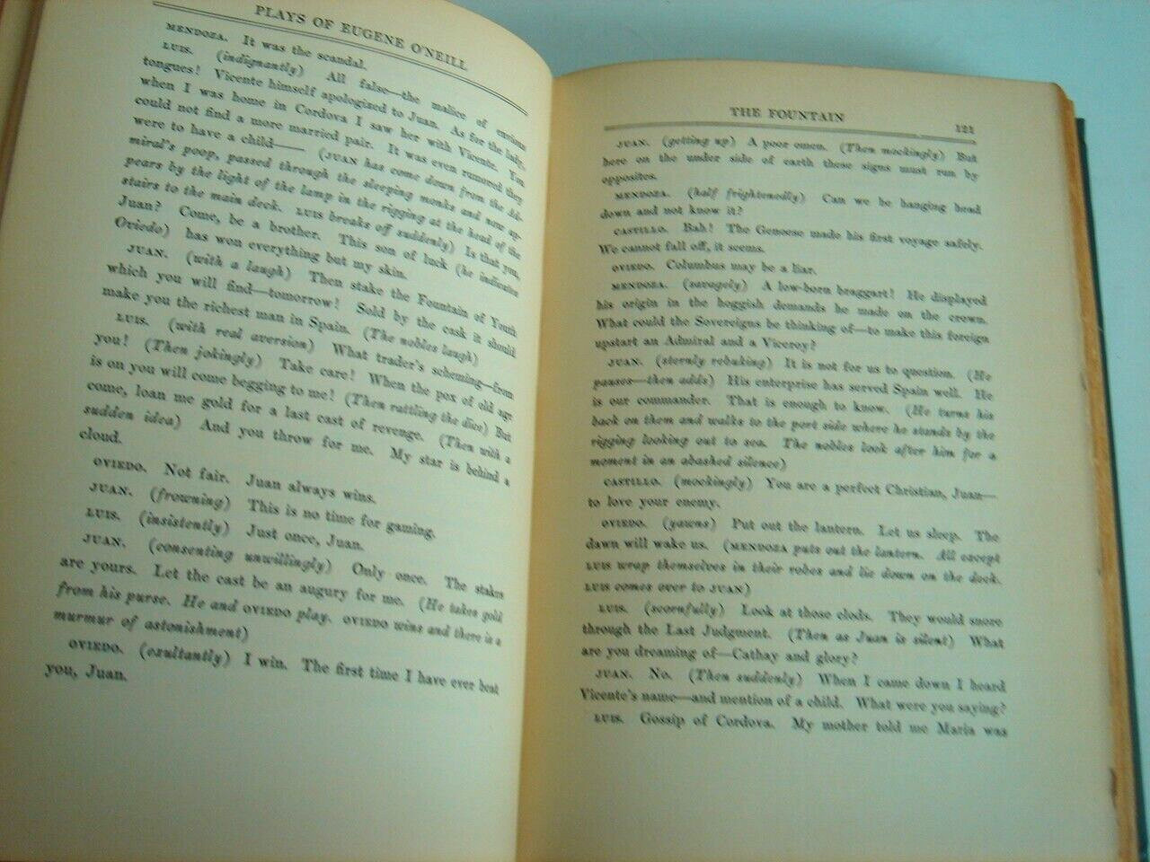 Eugene O’Neill 1926 A Collection of Nine O’Neill Plays 383 Pages Good Condition