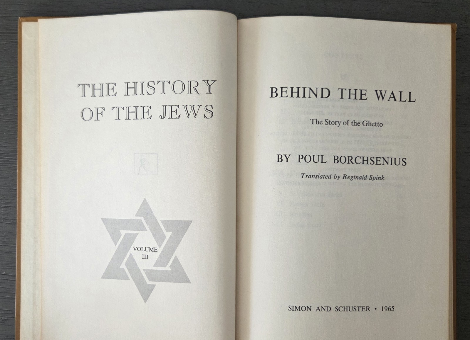 Vintage 1965 „History Of The Jews“ Poul Borchsenius Vols 1-5 1st Edition/Print