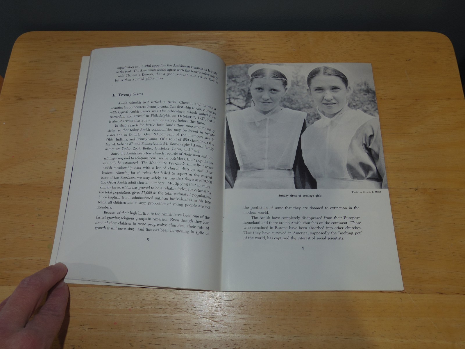 Vintage Amish Life by John A Hostetler (1960, Paperback) – 39 pages – Used/GC