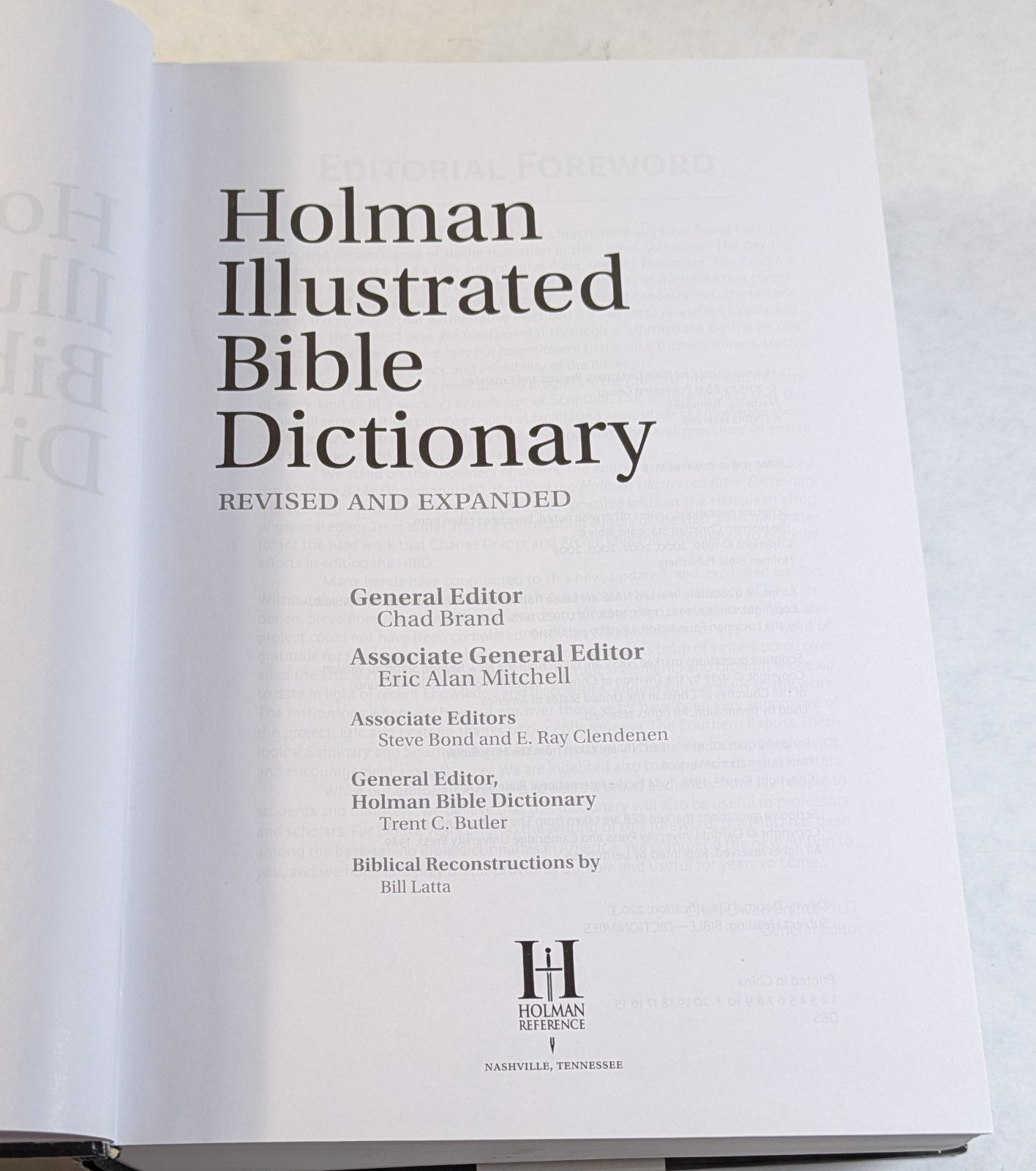 Holman Illustrated Bible Dictionary by Eric Mitchell (2015, Hardcover)