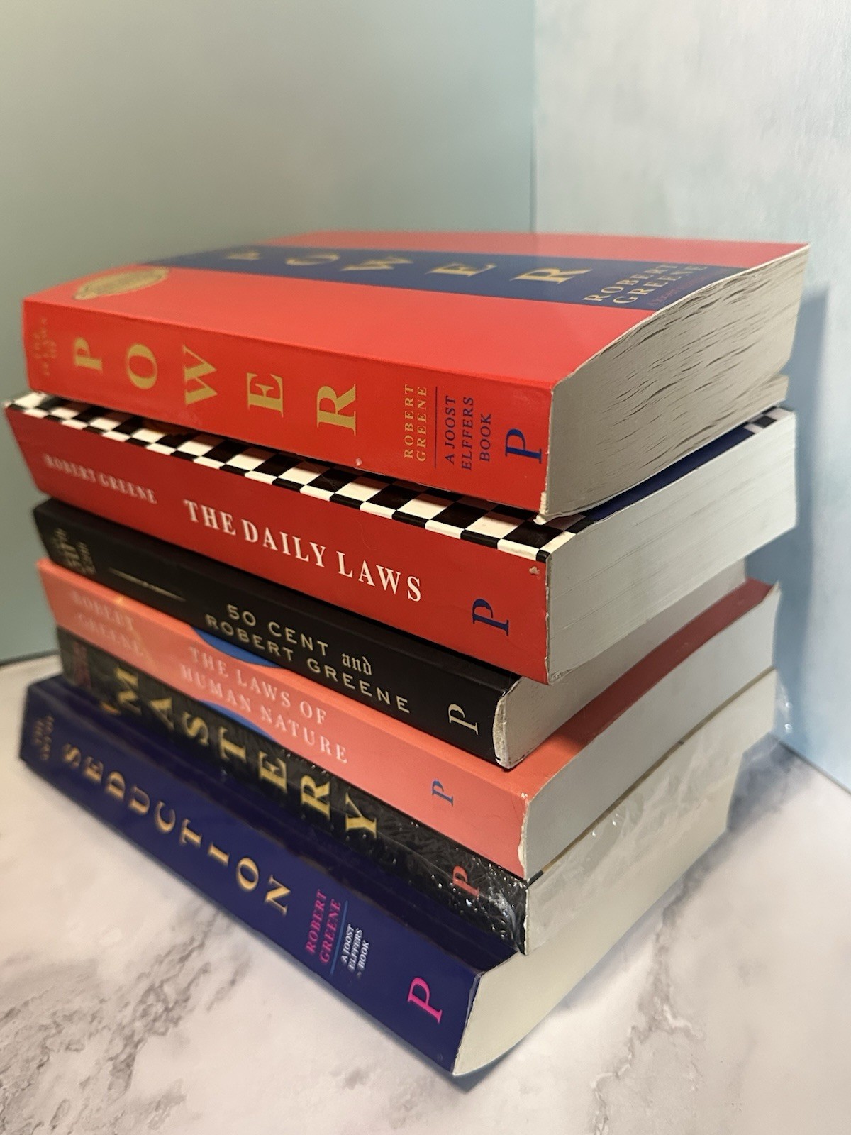 Robert Greene 6 Book Collection Set Power Human Nature Mastery Daily Laws 50th