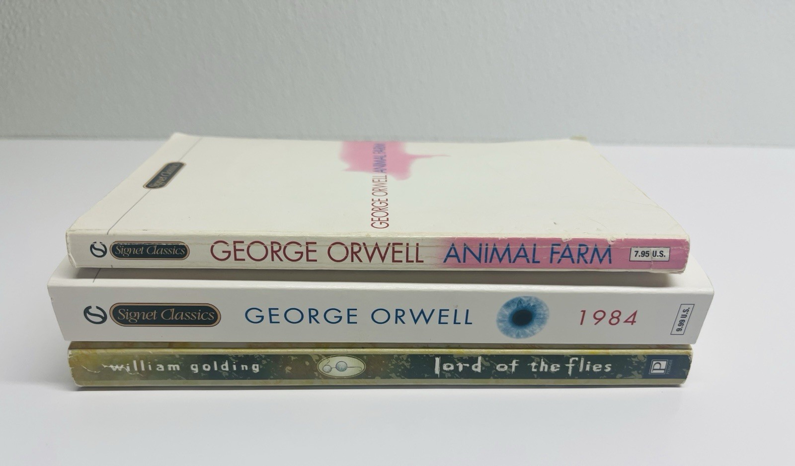 Lot of 3 Dystopian Books pb~Orwell~Golding~Animal Farm~1984~Lord of the Flies