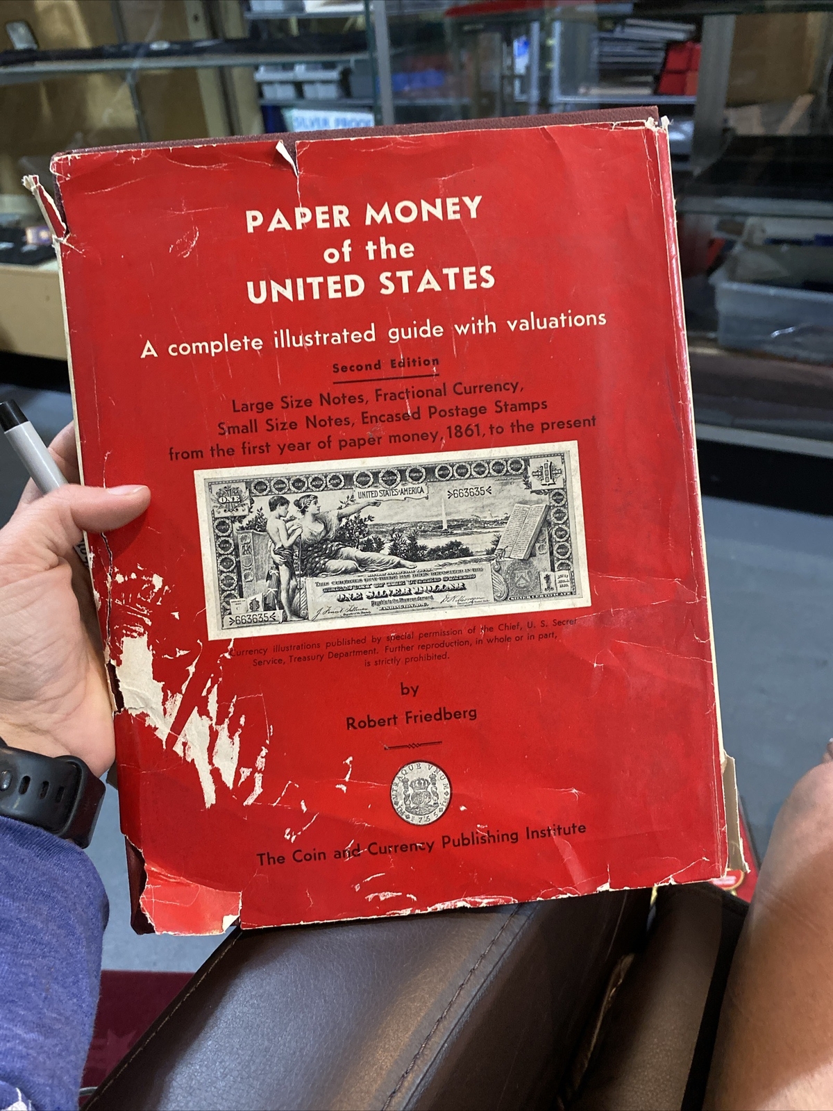 PAPER MONEY OF THE UNITED STATES, Robert Friedberg, 1955-2nd Edition, VG, HB, DJ