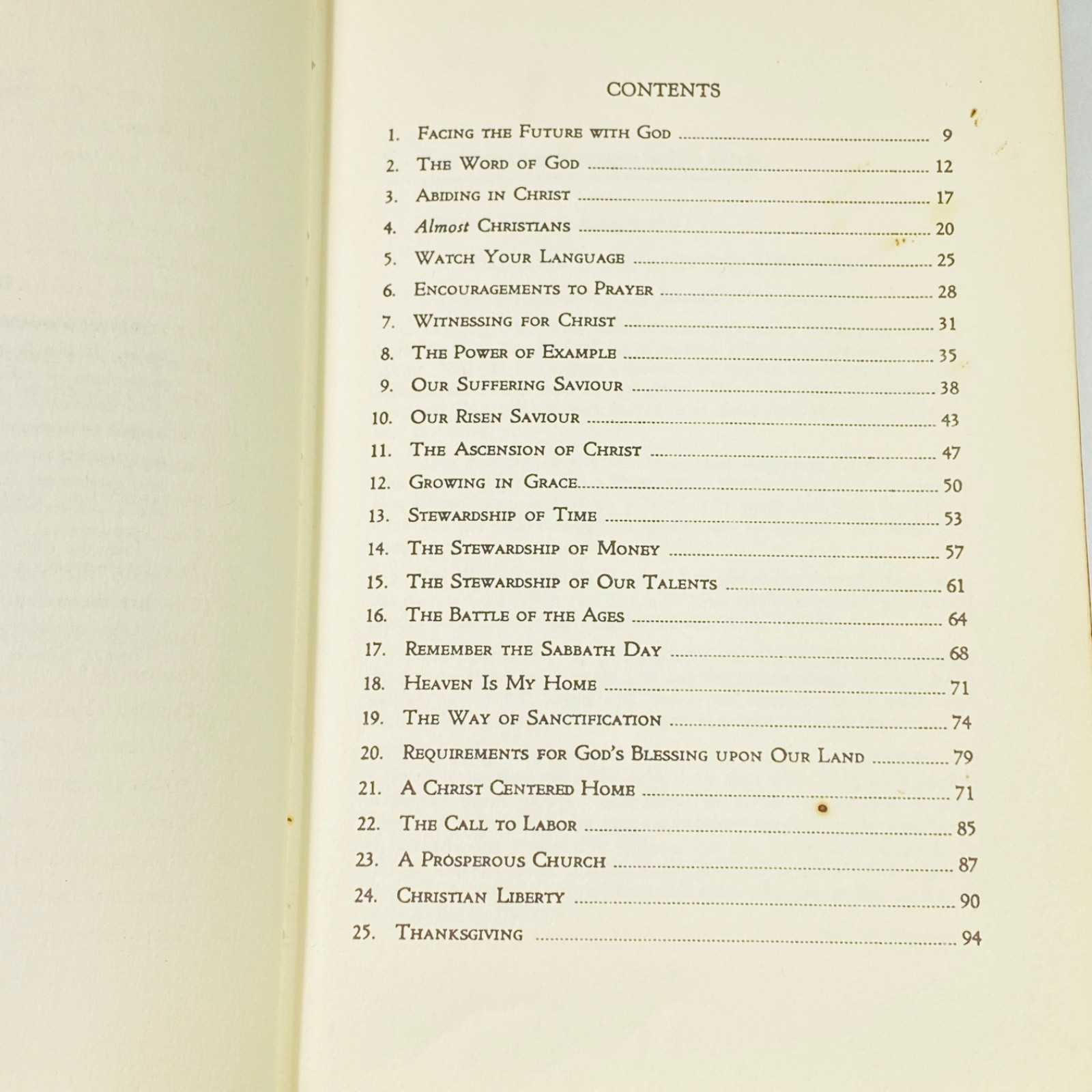 PRAYER MEETING TALKS & OUTLINES – 1958 BAKER BOOK HOUSE – CHRISTIAN HARD COVER