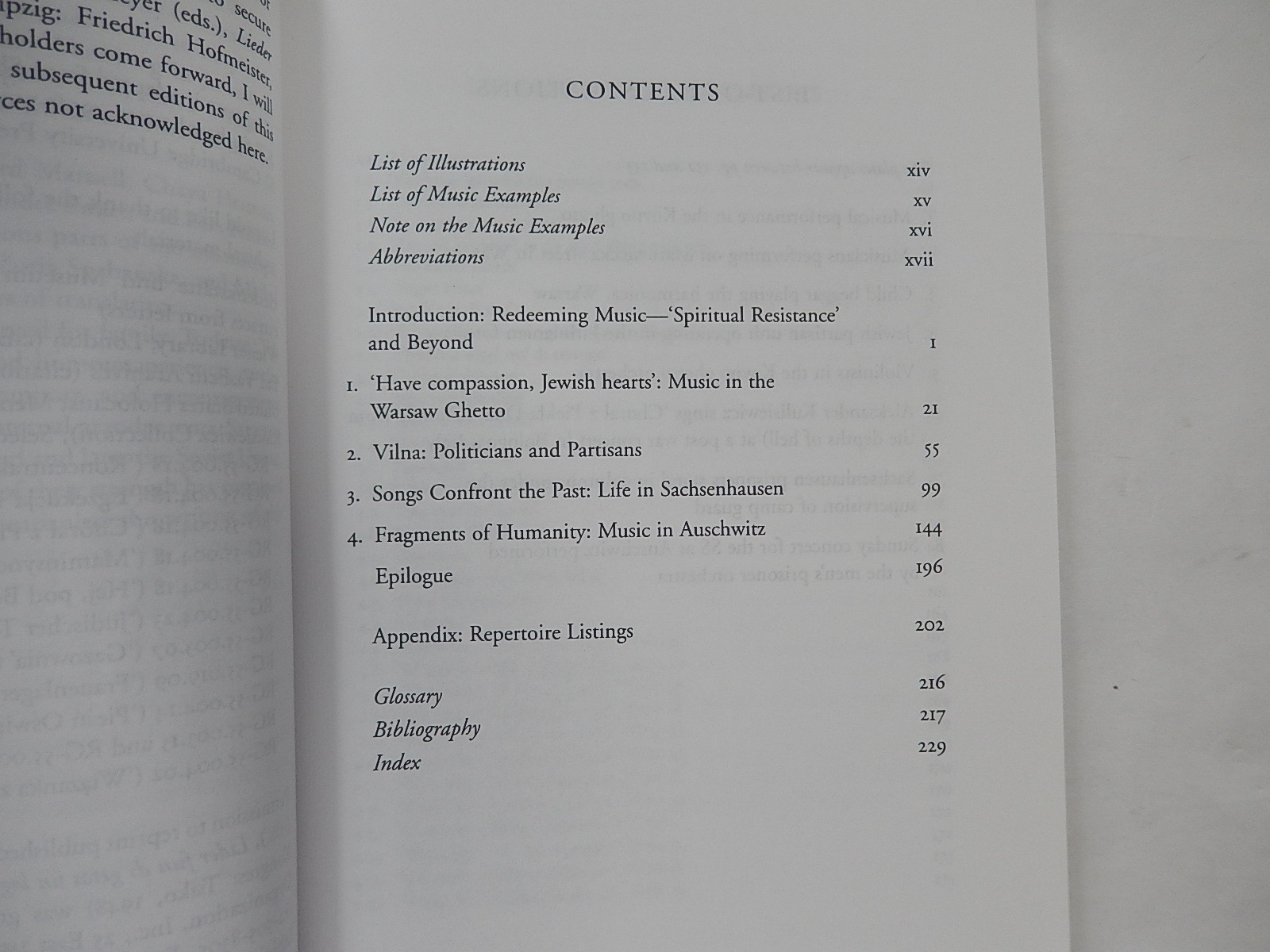 Music in the Holocaust: Confronting Life in Nazi Camps by Shirli Gilbert, 2007