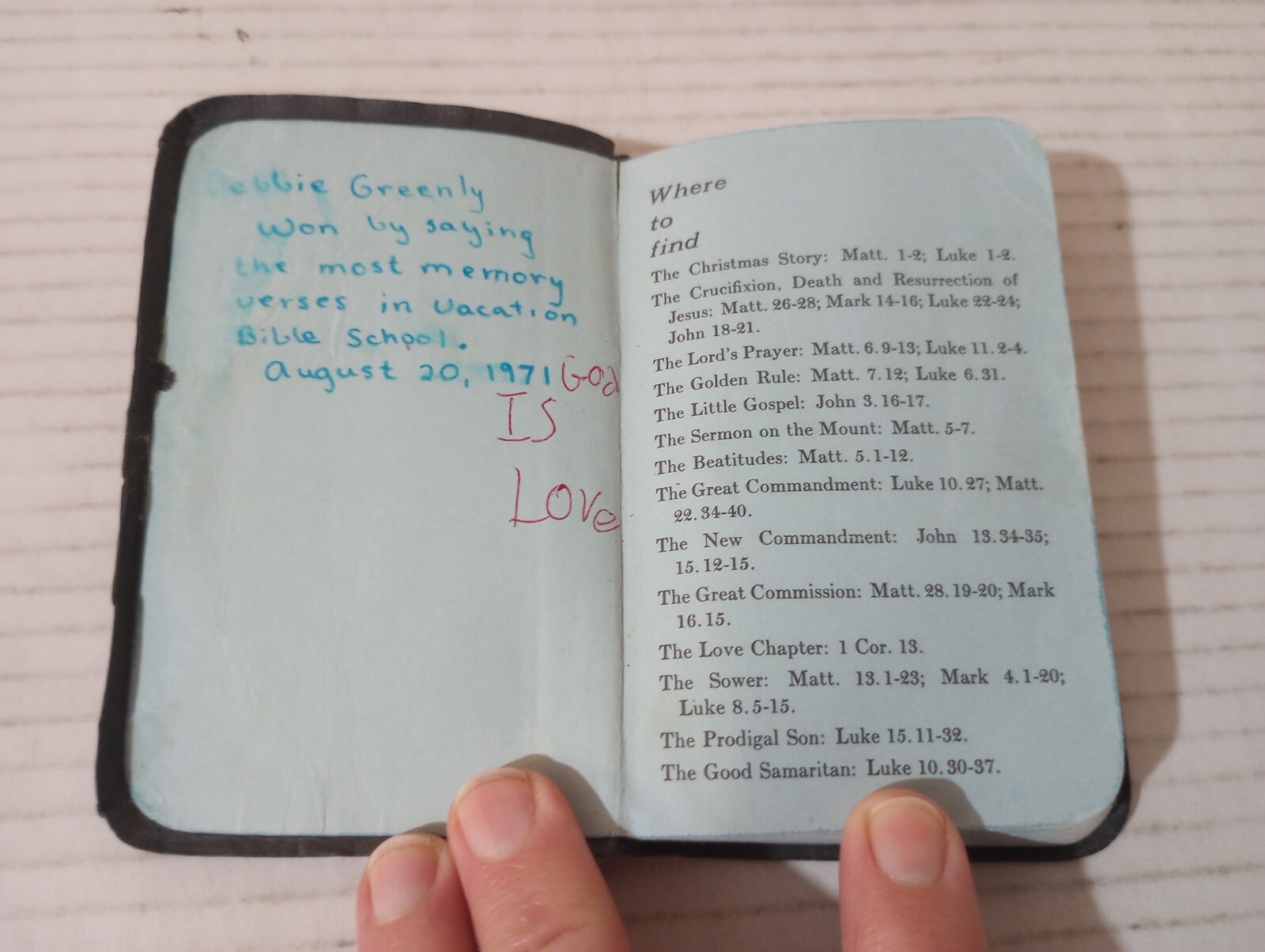 New Testament Psalms KJV American Bible Society Pocket Edition 1969