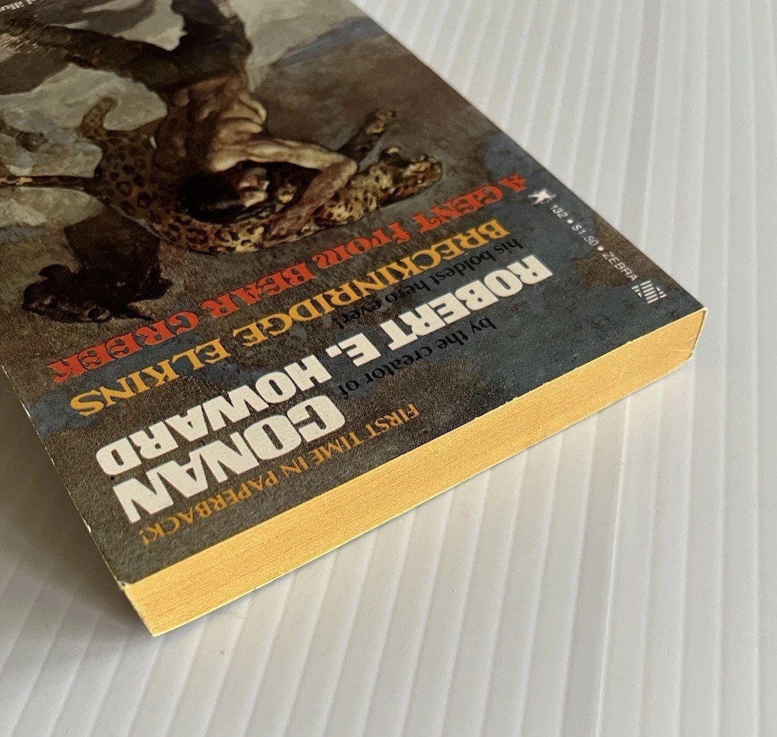 ROBERT E. HOWARD – A Gent From Bear Creek (Zebra 1st Print 1975 PB)*UNREAD VG+*