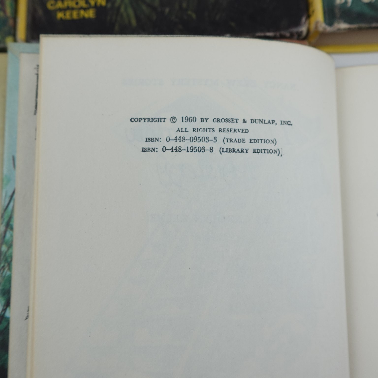 Nancy Drew Mystery Stories Lot 8 Books Carolyn Keene Vintage Grosset & Dunlap