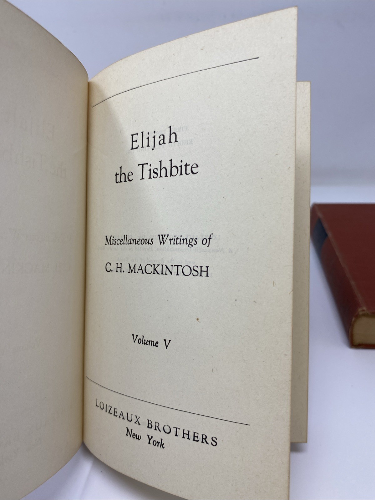 Miscellaneous Writings C. H. Mackintosh Vol 1–6 Loizeaux Bros. HC 1951 8th Print