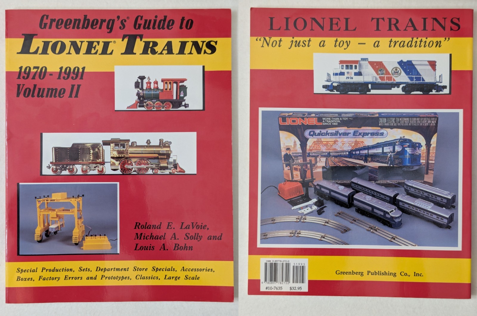 Greenberg’s Guide to Lionel Trains 1970-1991 Volume II Trade Paperback