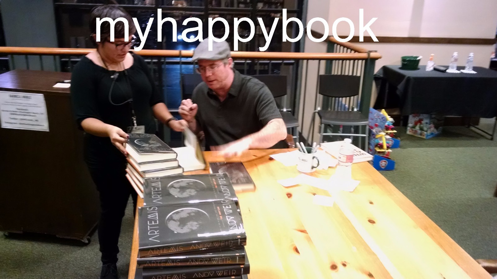 SIGNED Artemis by Andy Weir, Hardcover, autographed, new with event photos