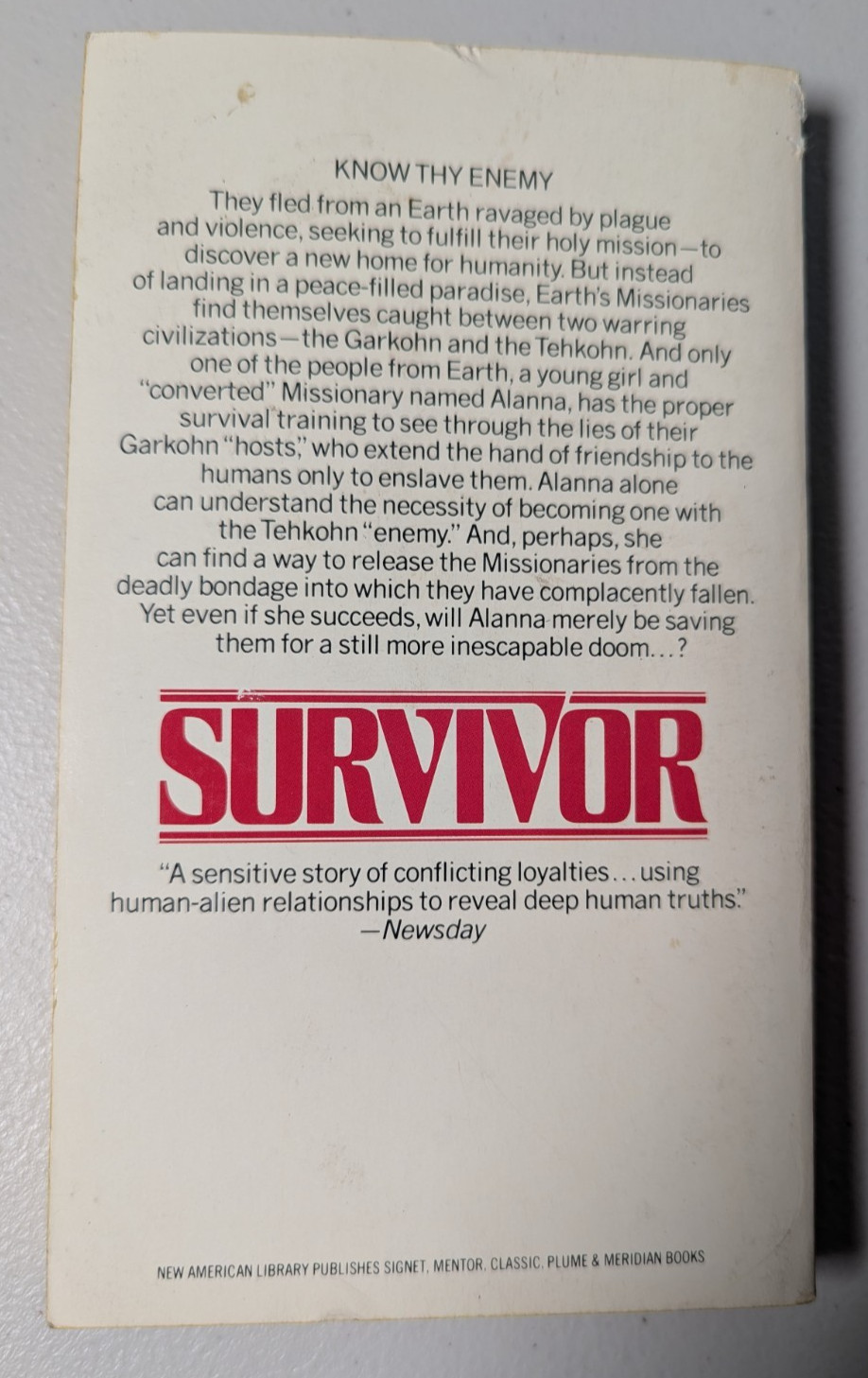Survivor by Octavia E. Butler – 1979 1st Signet Vintage Science Fiction PB *Rare