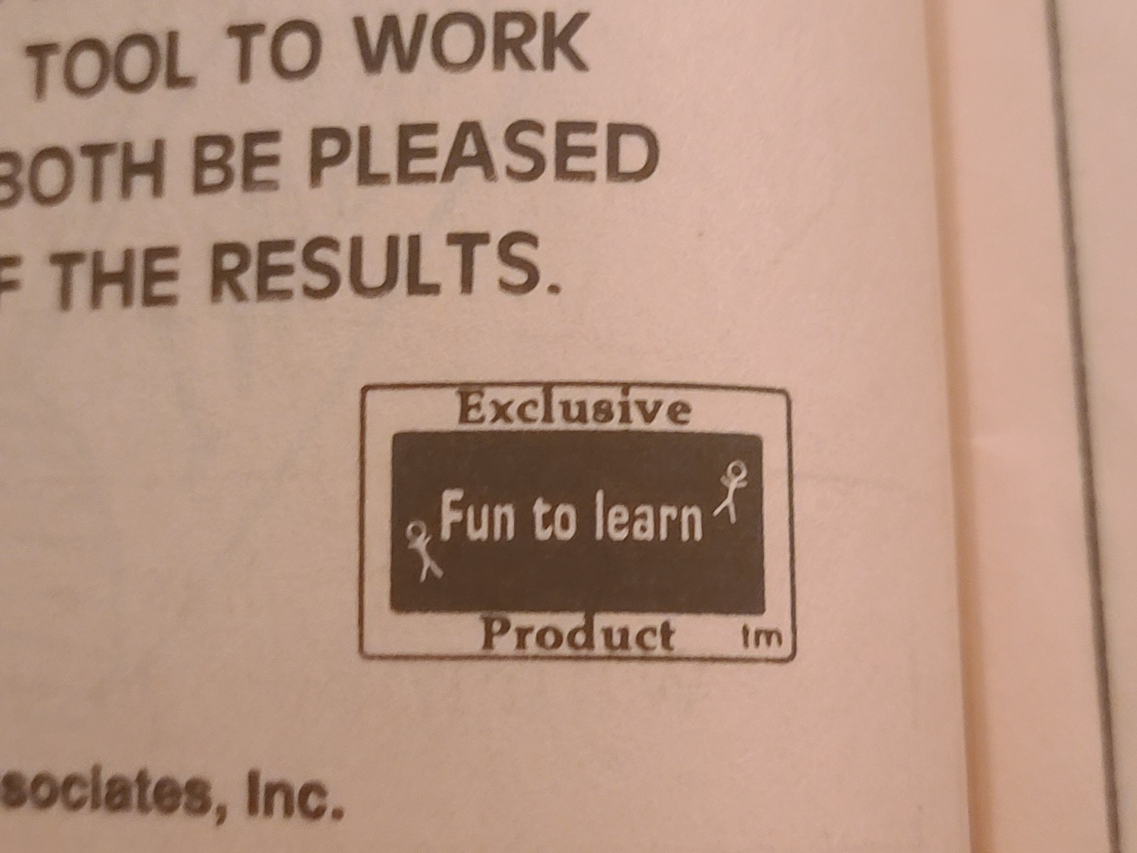 NEW CLEAN No marks VINTAGE 1990 FUN TO LEARN ACTIVITY BOOK COLOR, CUT, PASTE