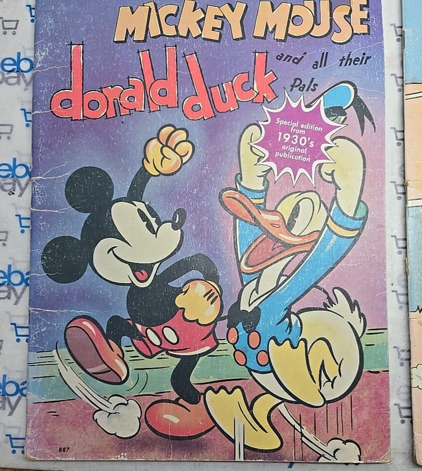 Walt Disney’s Mickey Mouse, Donald Duck & Pals | 1930s Vintage Children’s Book