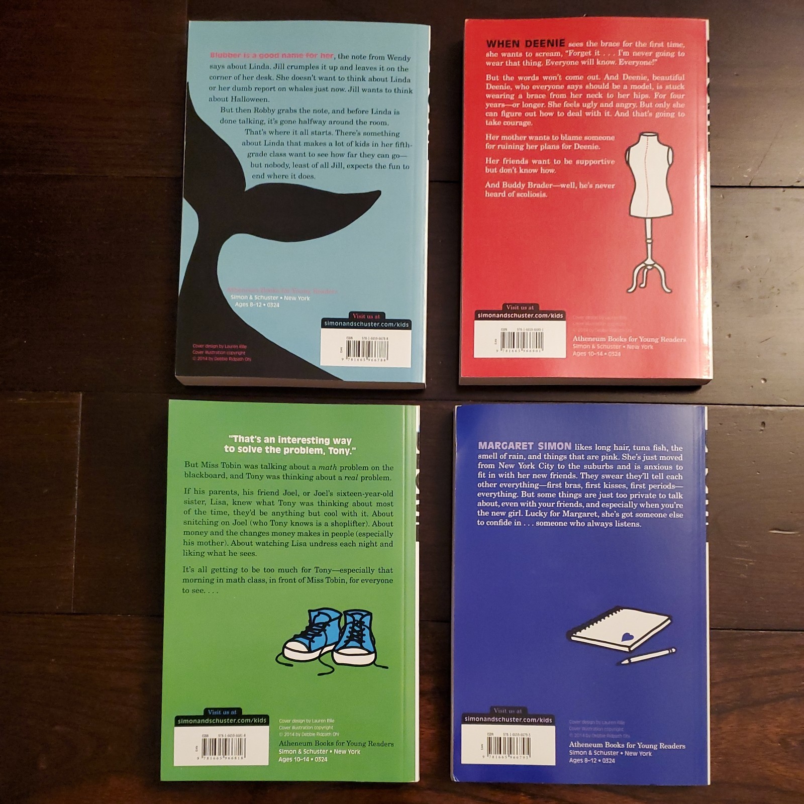 Judy Blume Lot of 4 Books Blubber Deenie Then Again Are You There God PB