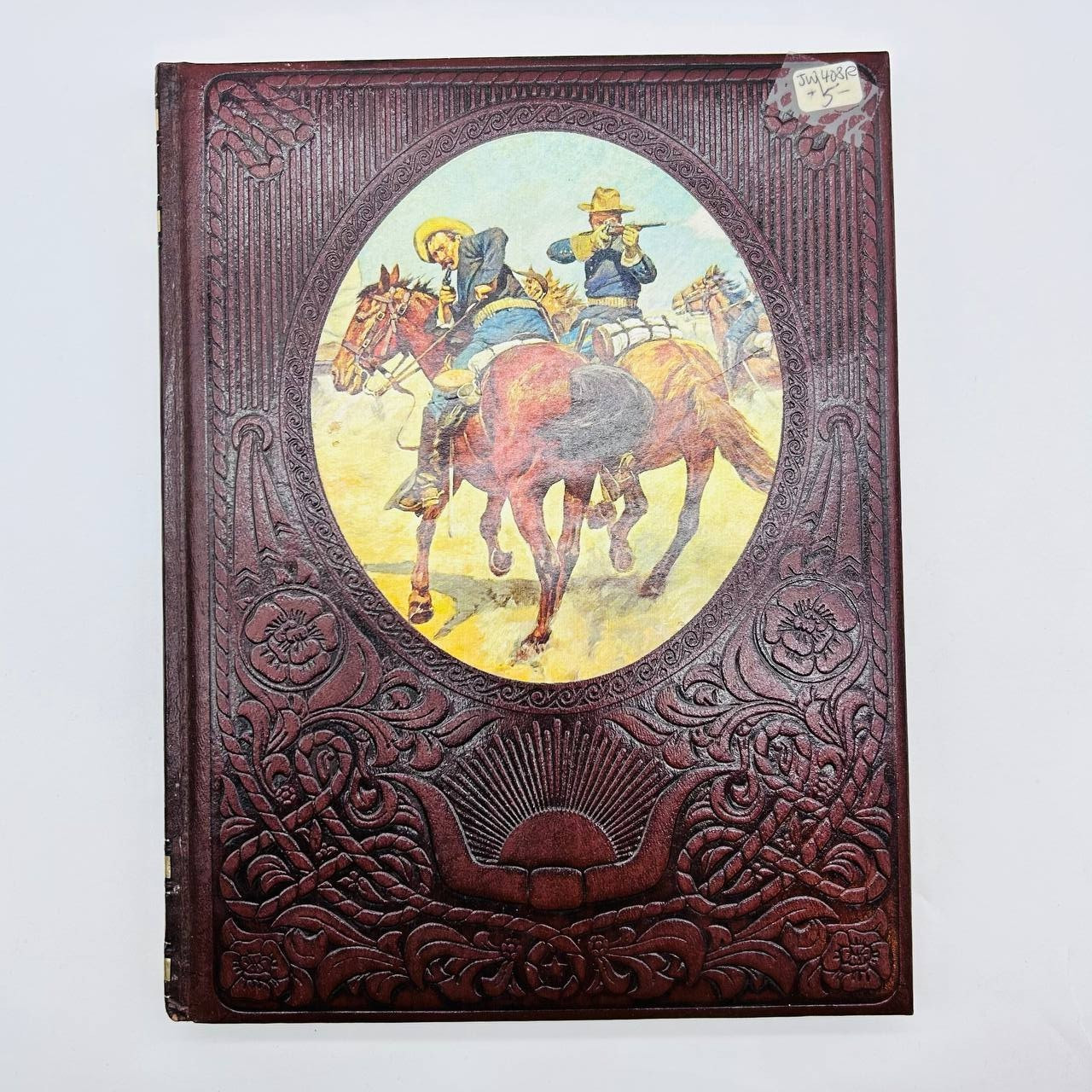 Lot of 7 Time Life Books „The Old West“ Vintage 1970s Faux Leather Bound
