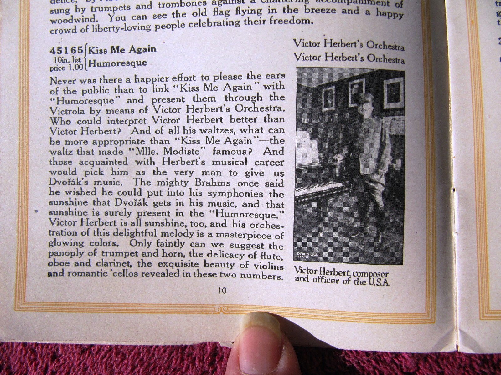 W WAR I In the Trenches New VICTOR RECORDS July 1919 Victrola Supplement CATALOG
