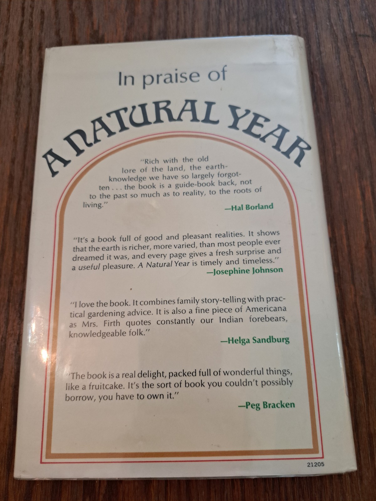 Vintage 1st edition A Natural Year Grace Firth foraging canning preserving book