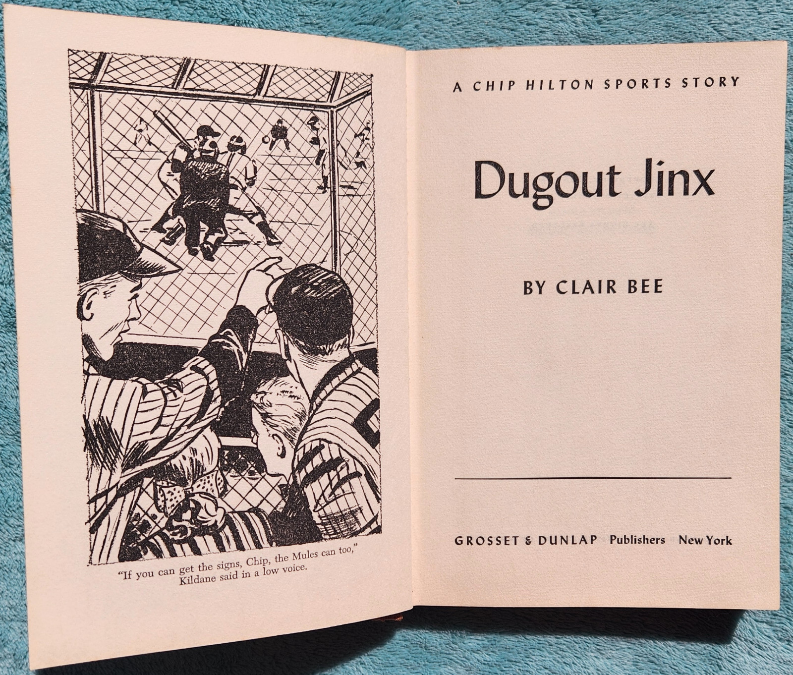 Dugout Jinx By Clair Bee 1952 Hardcover 210 Pages