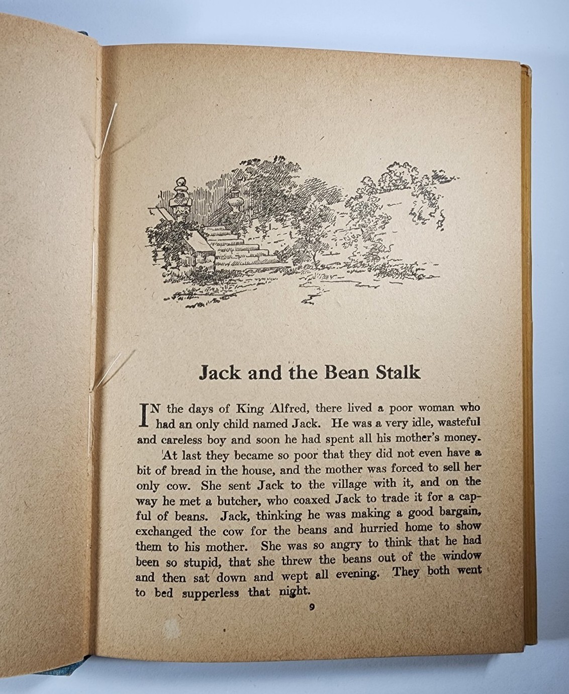 Vintage 1919 Jack And The Beanstalk And Other Tales Book Whitman Publishing RARE