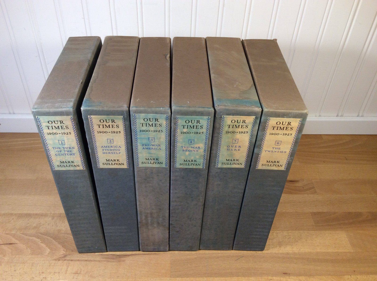 Our Times, 6 Volume Hardcove Set, SIGNED Mark Sullivan, Limited Numbered Edition