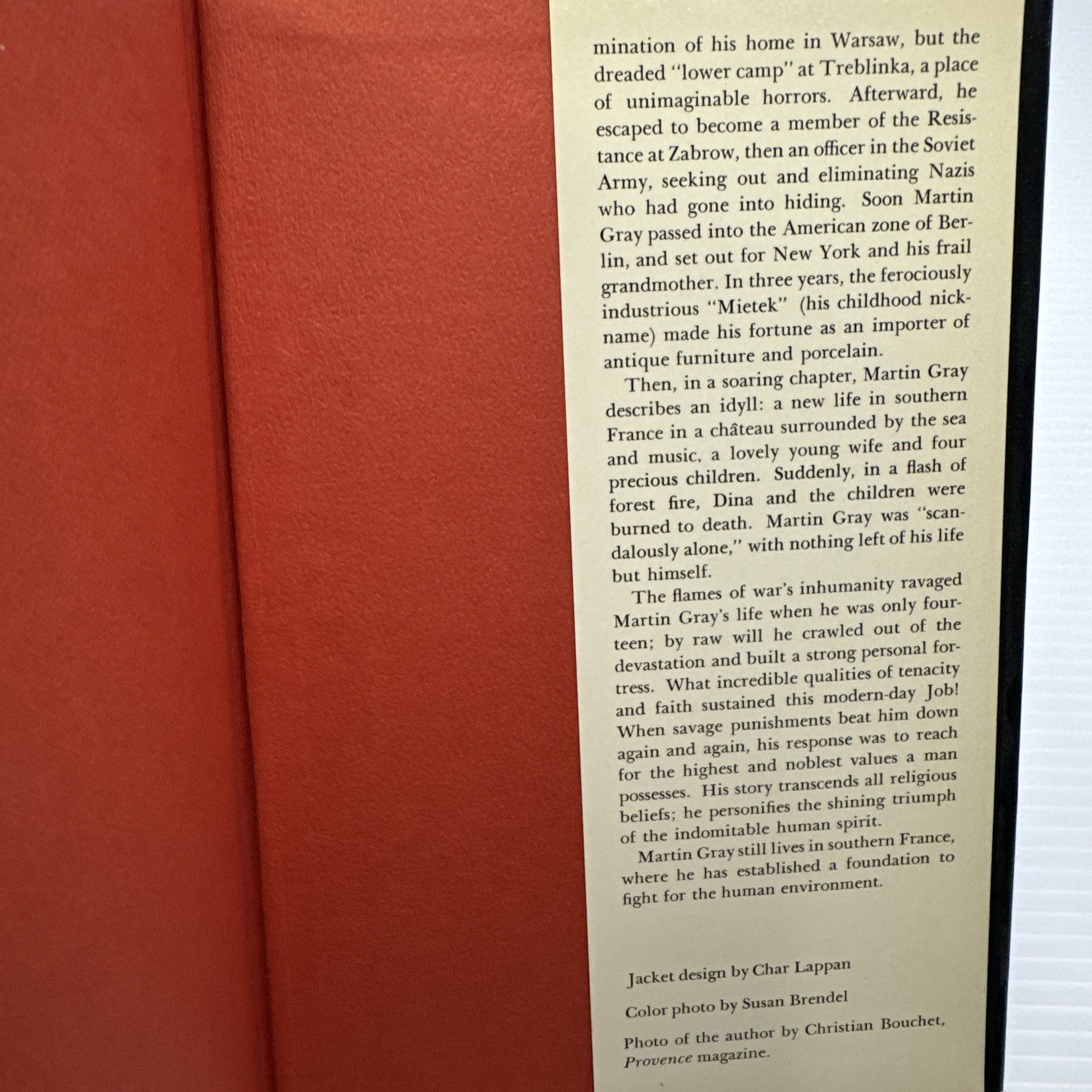 For Those I Loved Martin Gray 1972 First English Edition HC Holocaust Survivor