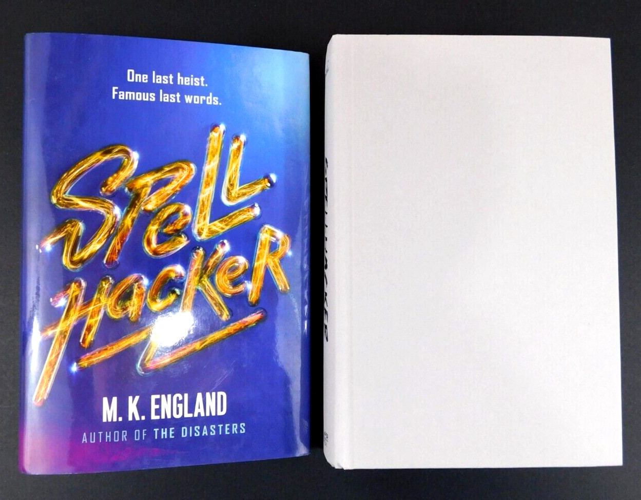 *SIGNED* 1st edition M. K. ENGLAND hardcover SPELLHACKER Unread 402 pages