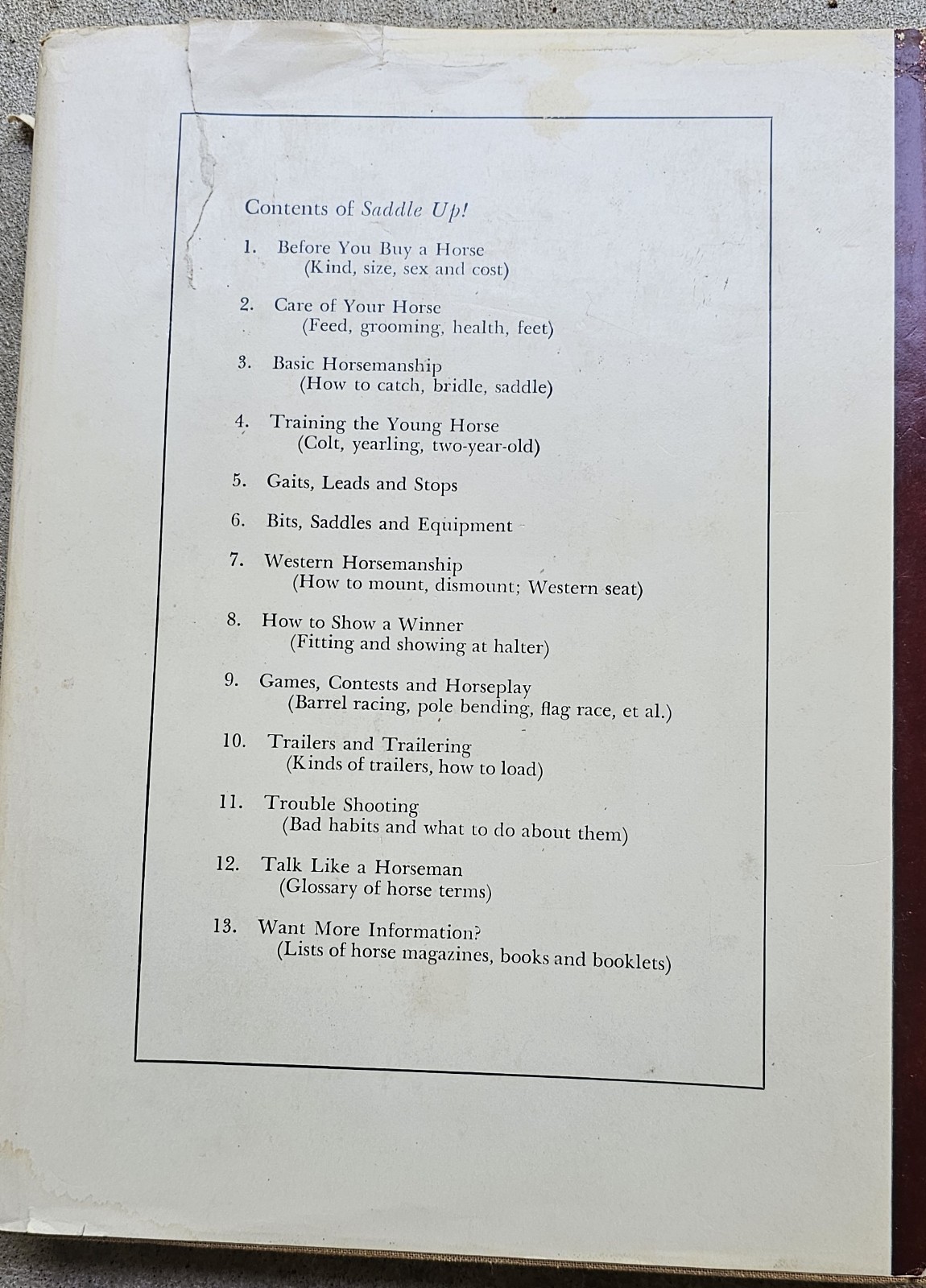 Vtg 1970 SADDLE UP Farm Journal Western Horsemanship Guide Charles Ball PREPPER