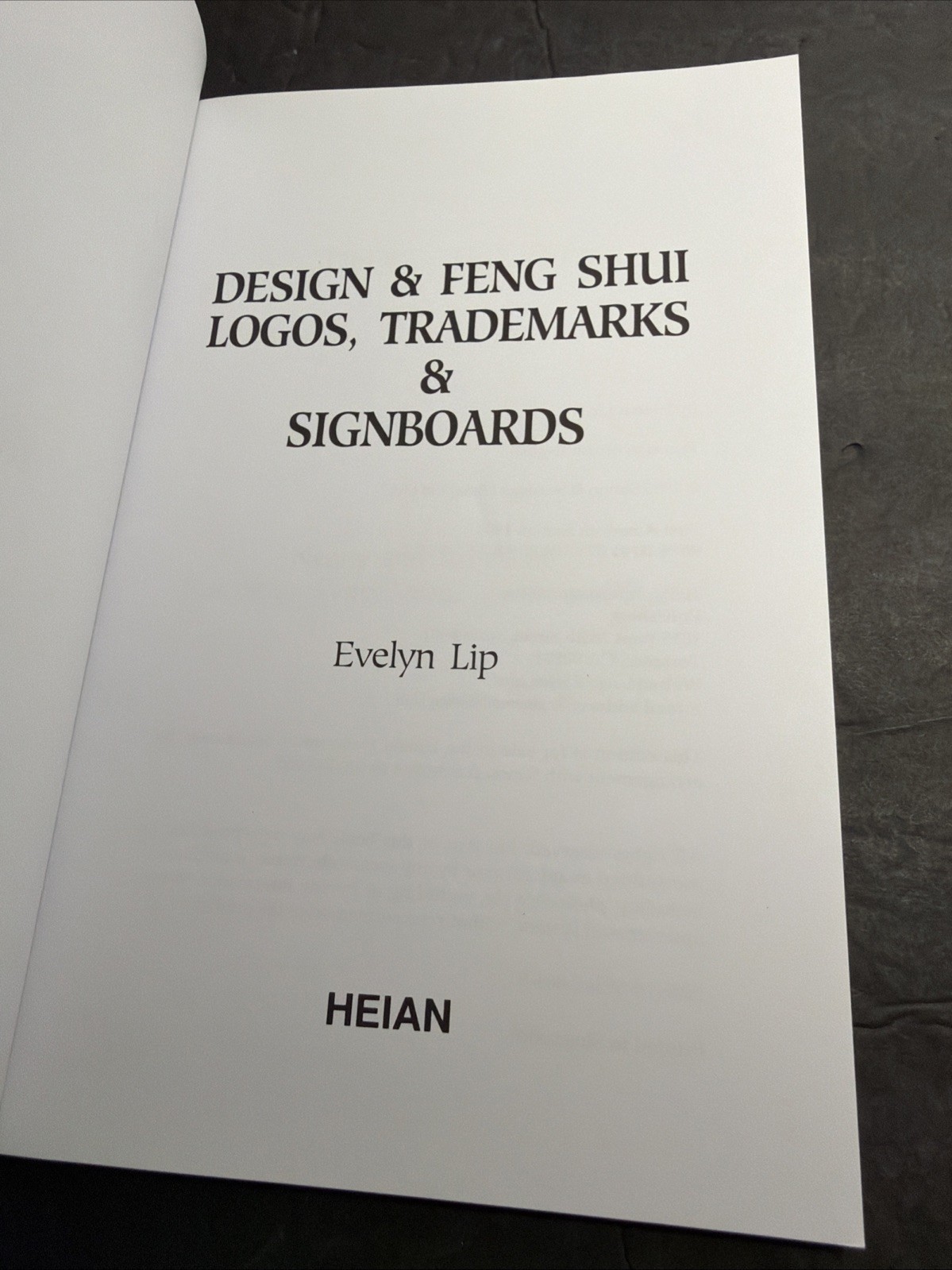 Design And Feng Shui Logos Trademarks And Signboards Evelyn Lip Paperback 1995