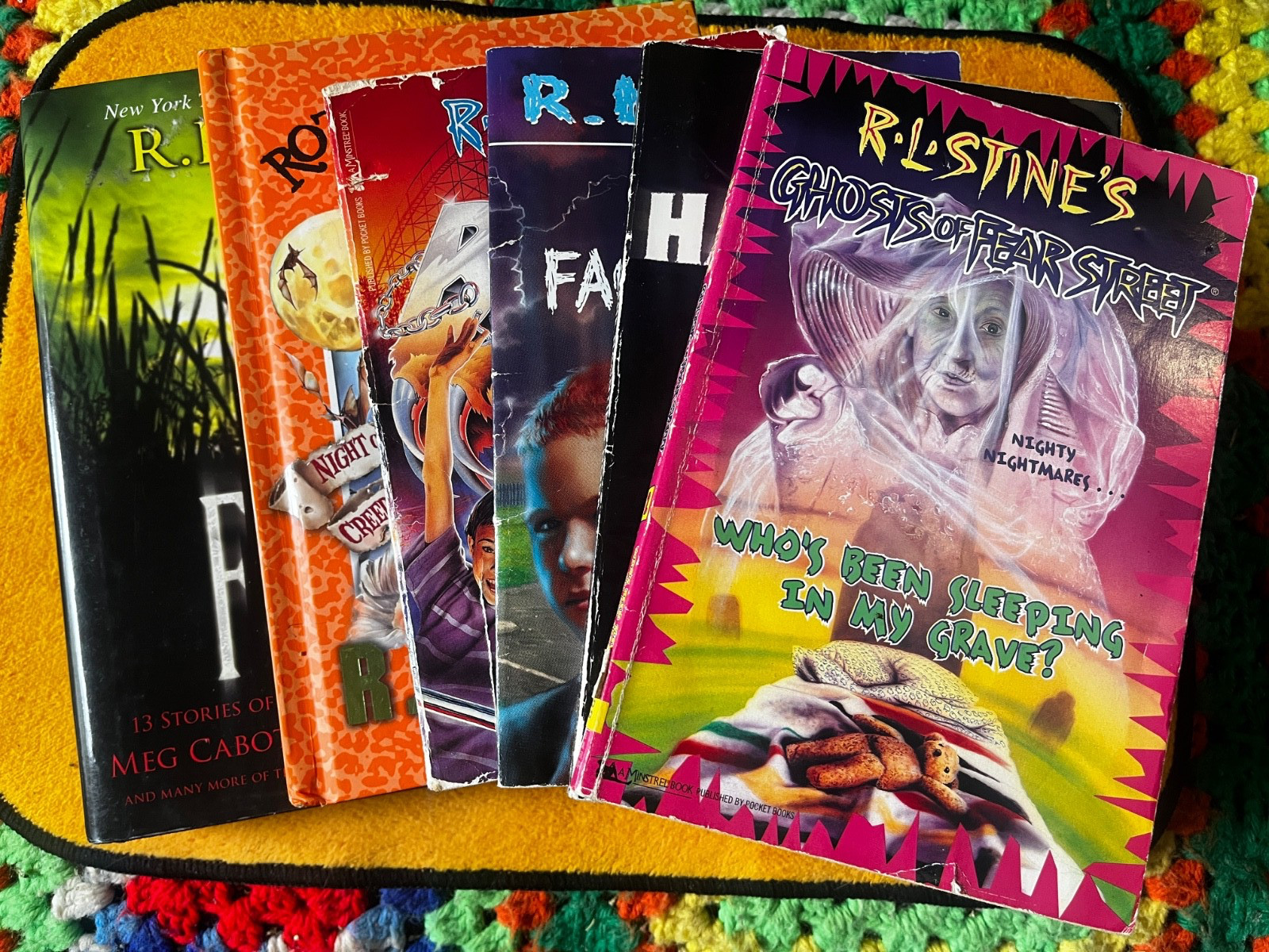 RL Stine Book Lot 6 Fear Street Beast Rotten School YA Horror 90s Goosebumps Era